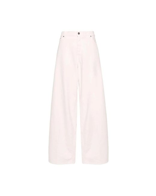 Haikure Pink Stylische bethany twill loose-fit jeans