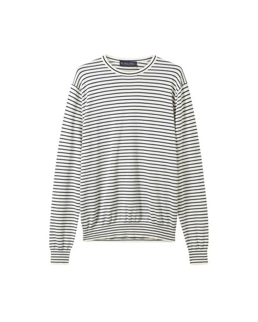 Brooks Brothers Gray Round-Neck Knitwear for men