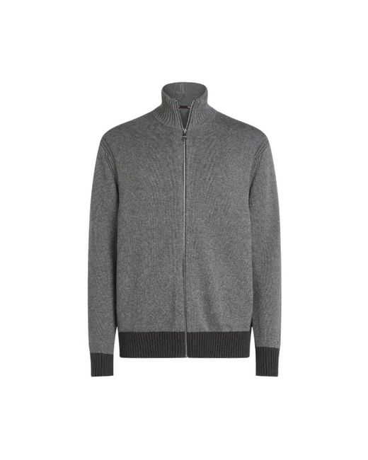 Cardigans di Tommy Hilfiger in Gray da Uomo