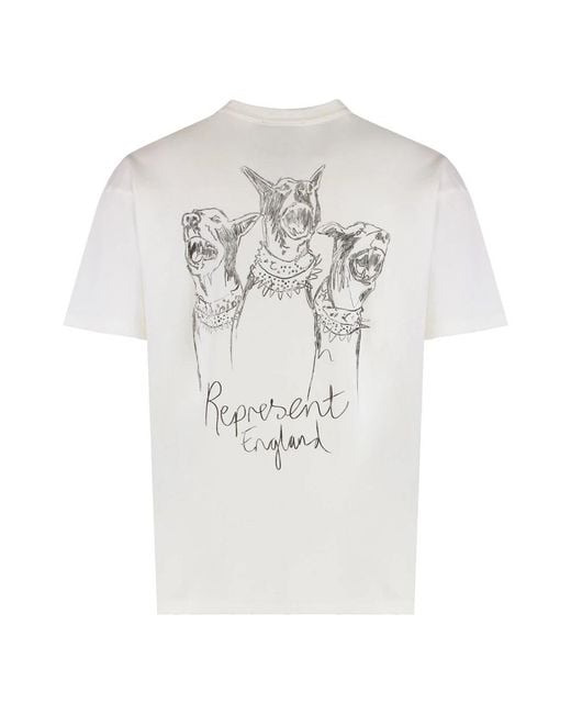 Represent White T-Shirts for men