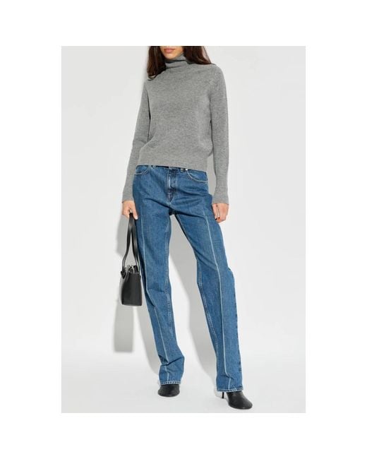 Victoria Beckham Gray Turtlenecks