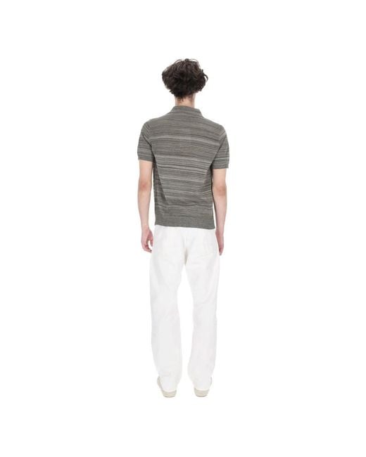 Roberto Collina Gray Polo Shirts for men