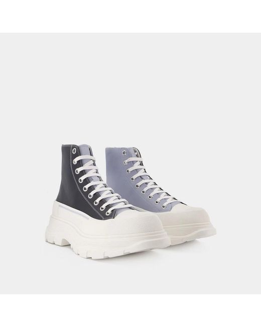 McQueen Blue Tread Slick Sneakers for men