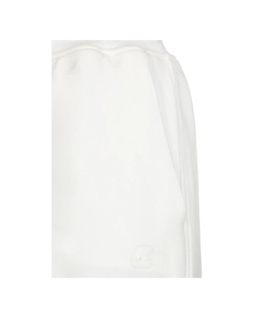 Trousers > sweatpants K-Way en coloris White