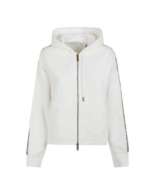 Burberry White Zip-Throughs