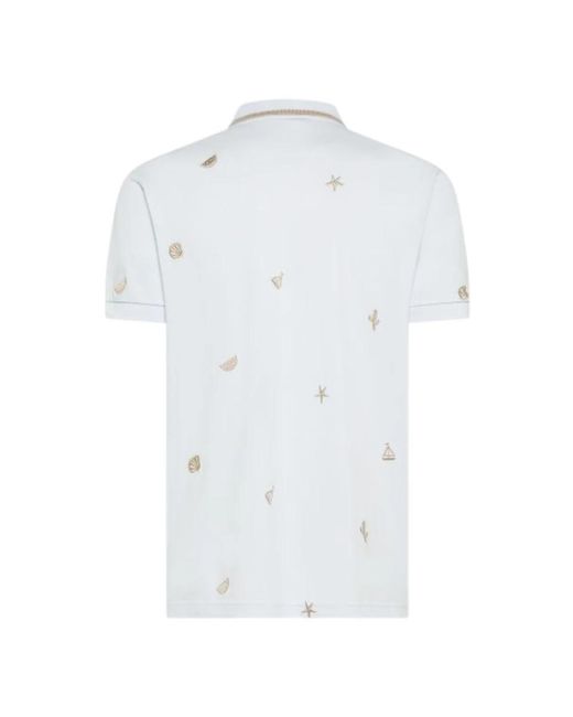 Sun 68 White Polo Shirts for men