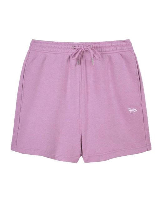 Maison Kitsuné Purple Short Shorts