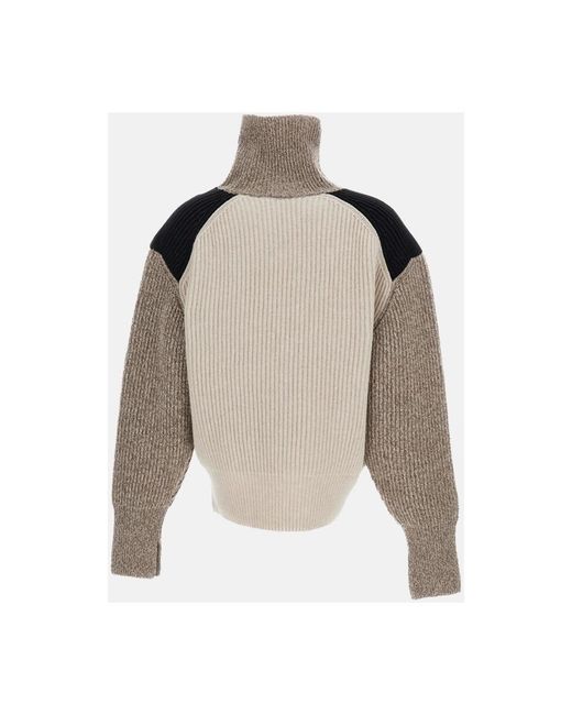 Stella McCartney Altermat Detail Block Knit Jumper in het Natural