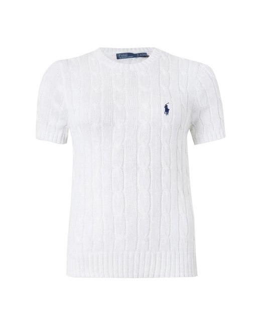 Polo Ralph Lauren White Round-Neck Knitwear