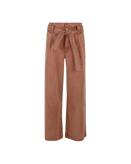 PAIGE Brown Wide Trousers