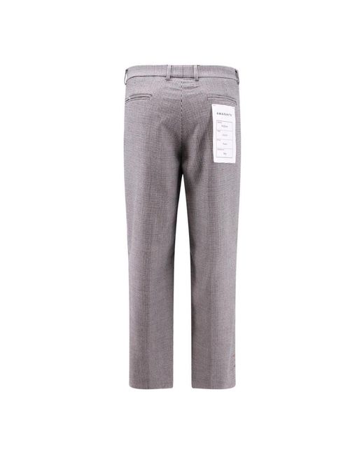 Trousers > suit trousers Amaranto pour homme en coloris Gray