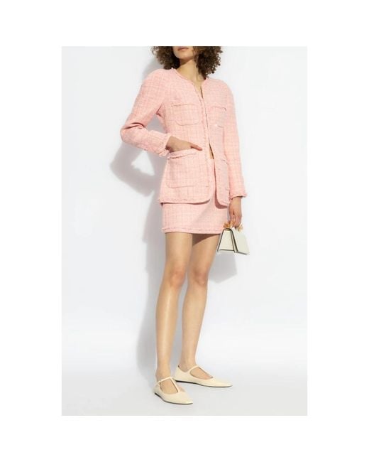 LoveShackFancy Short Skirts in het Pink