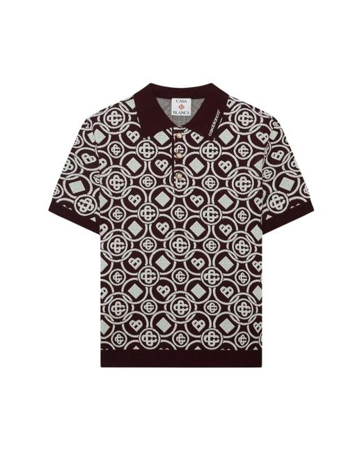 Casablanca Monogram Polo in het Black voor heren