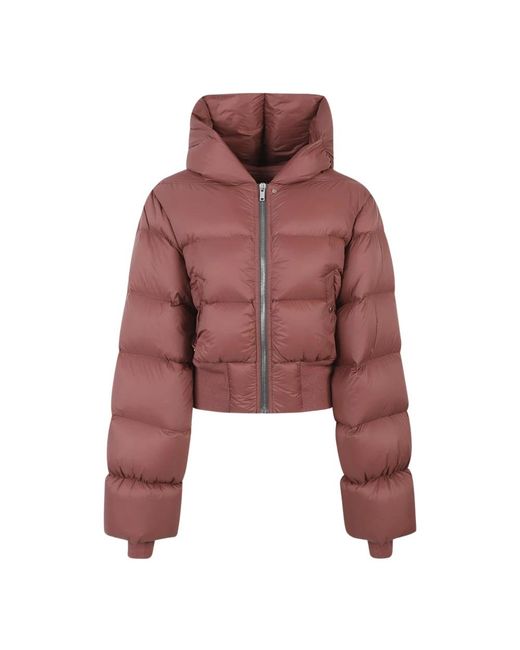 Rick Owens Jassen ,Roze ,Hooded Jkt in het Red