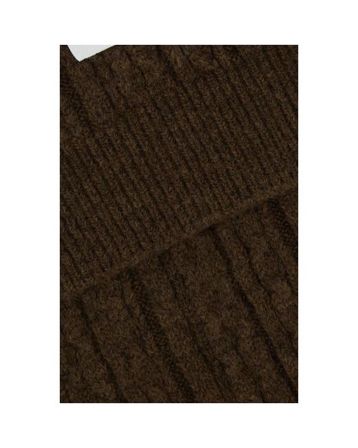 MM6 by Maison Margiela Brown Winter Scarves
