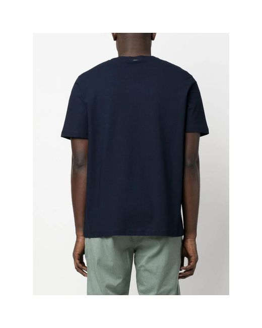 Herno Tops ,Blauw ,Katoen Casual T-Shirt in het Blue voor heren