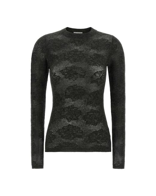 Brunello Cucinelli Black Round-Neck Knitwear