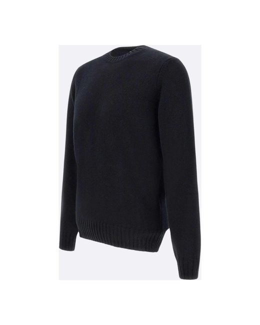 FILIPPO DE LAURENTIIS Blue Round-Neck Knitwear for men