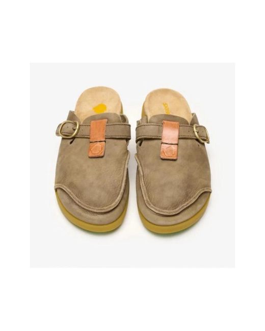 Mules Satorisan en coloris Green