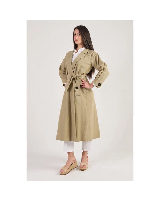 ALESSIA SANTI Trench Coats in het Metallic
