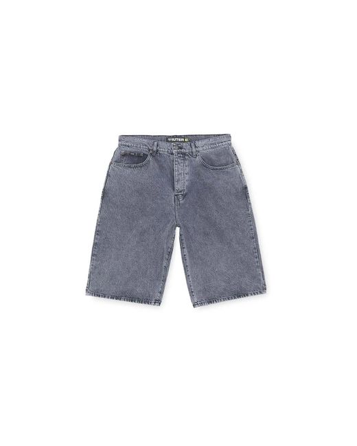Iuter Blue Denim Shorts for men