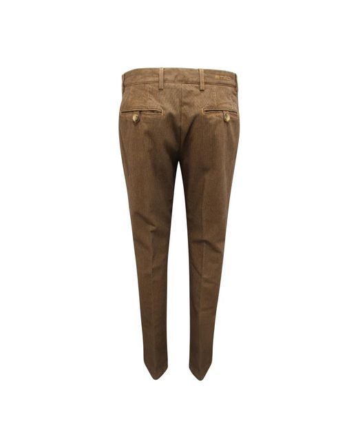 Etro Broeken ,Bruin ,Katoen Textured Broek Made in het Brown voor heren