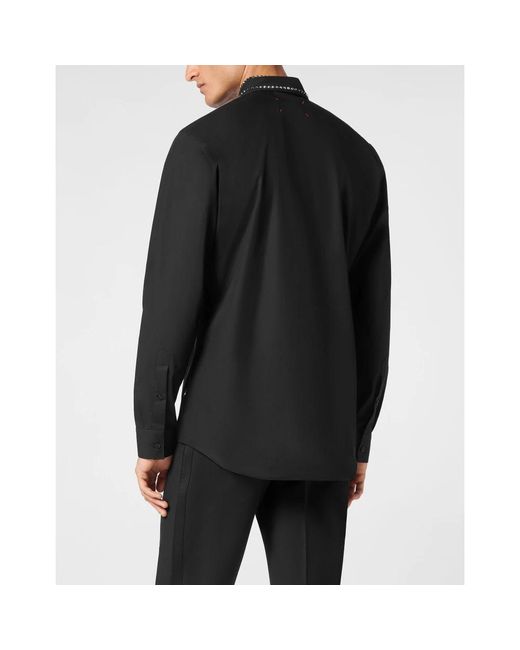 Philipp Plein Black Casual Shirts for men