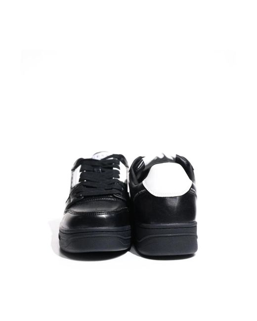 Guess Schwarze pu-ledersneakers - sneakers in Black für Herren