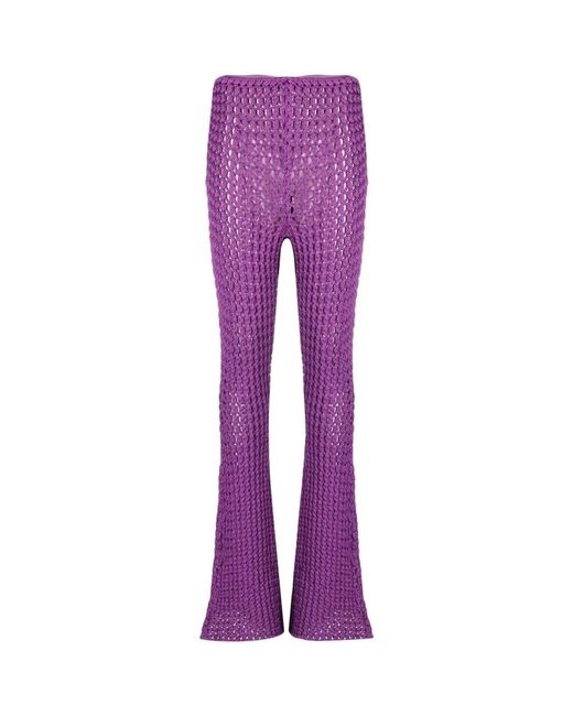 Moschino Purple Wide Trousers