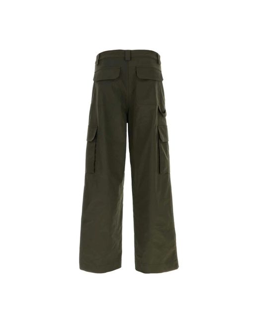Valentino Garavani Green Wide Trousers for men