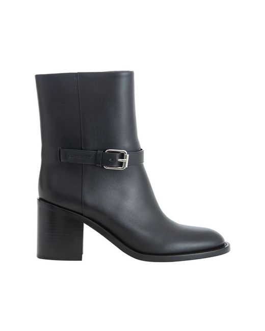 Burberry Gray Heeled Boots