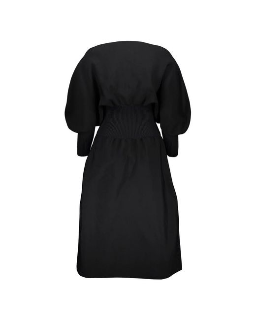 Bottega Veneta Black Midi Dresses