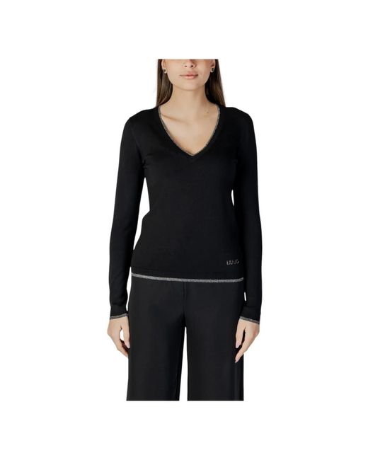 V-Neck Knitwear di Liu Jo in Black