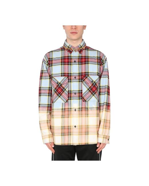 Marcelo Burlon Blue Casual Shirts for men