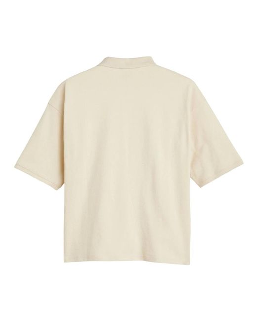 Levi's Tab Cropped Polo in het Natural voor heren