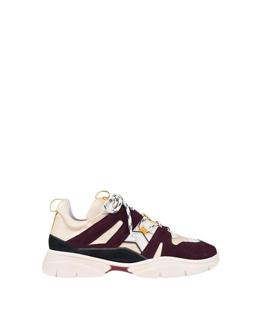 Isabel Marant Neopren sneakers mit lederapplikationen in Purple für Herren