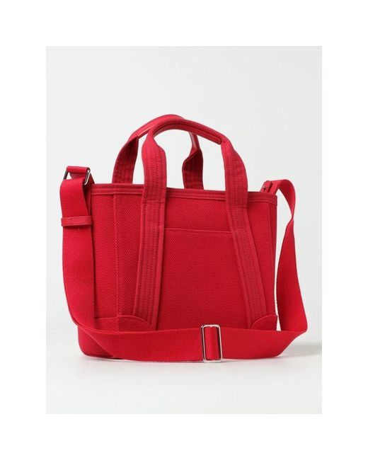 KENZO Red Rote Canvas-Tote-Tasche