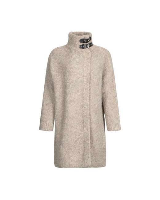 Liu Jo Natural Single-Breasted Coats
