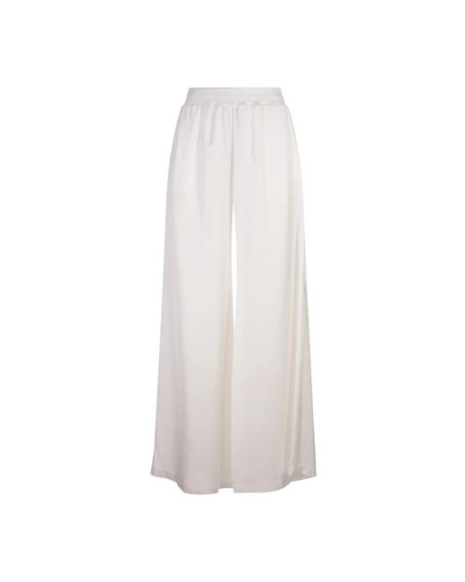 Wide trousers Fabiana Filippi de color White