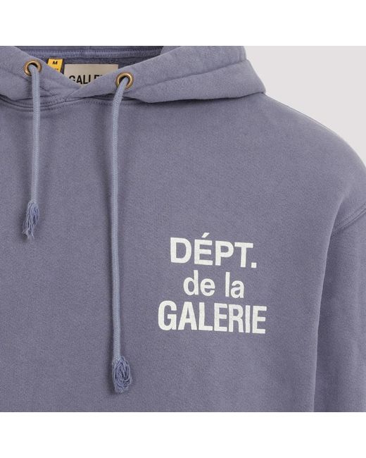 GALLERY DEPT. Vintage gewaschen navy hoodie französisches logo in Blue für Herren