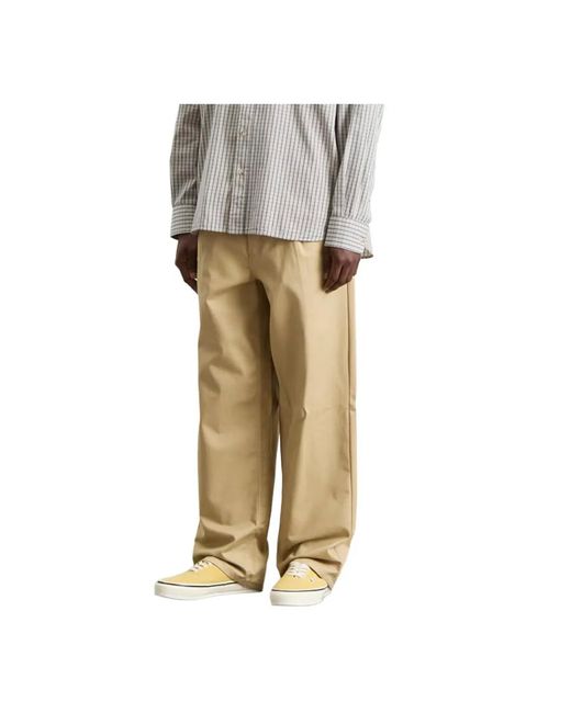 Vans Broeken ,Katoen Otw Utility Field Pants in het Natural voor heren