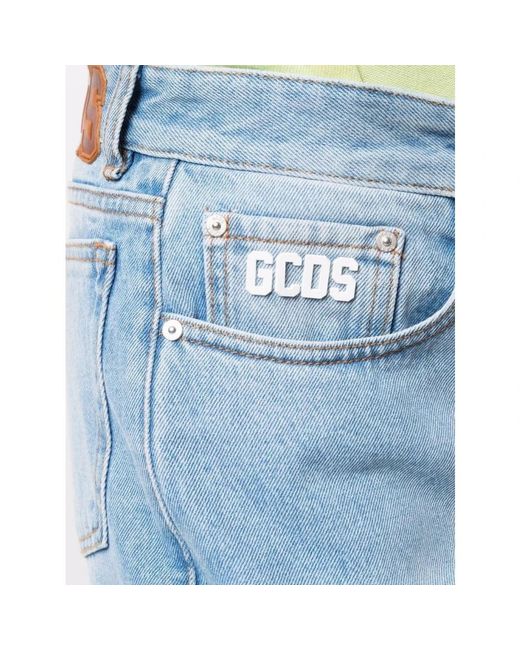 Gcds Blue Straight Fit Jeans for men