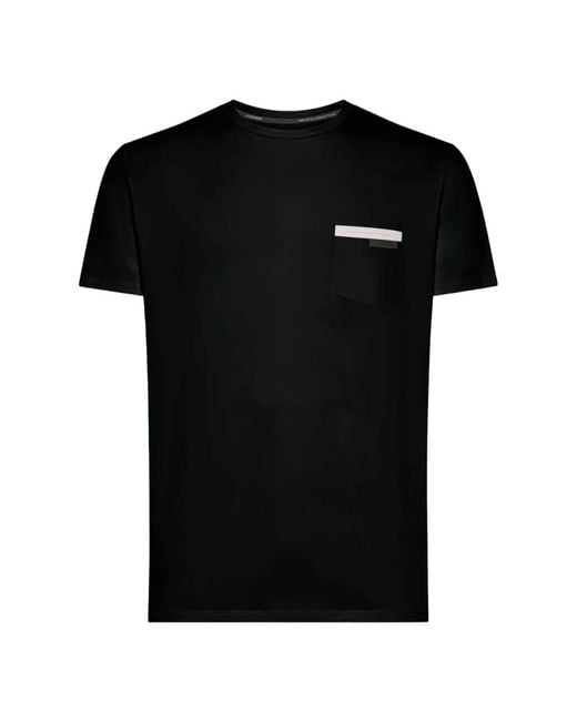Rrd Tops ,Zwart ,Monochrome Jersey T-Shirt Met Surflex Zak in het Black voor heren