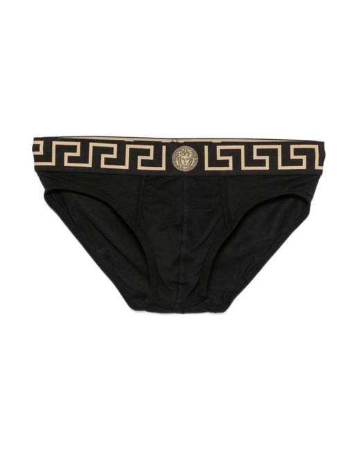 Versace Greca Border Briefs in het Black voor heren