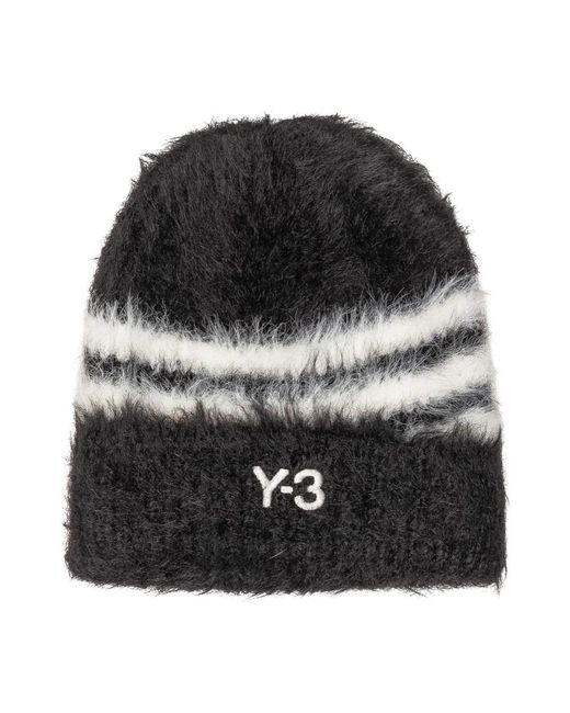 Y-3 Stripes Beanie in Black für Herren