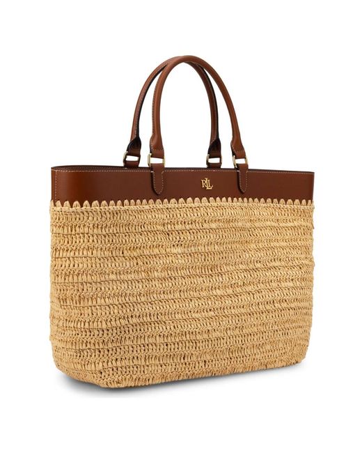 Ralph Lauren Brown Tote Bags