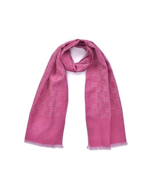 Gucci Pink Winter Scarves