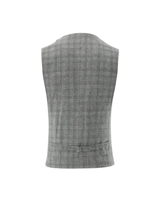 Carl Gross Gray Waistcoats for men