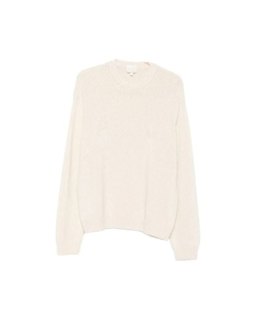 A.P.C. White Round-Neck Knitwear for men