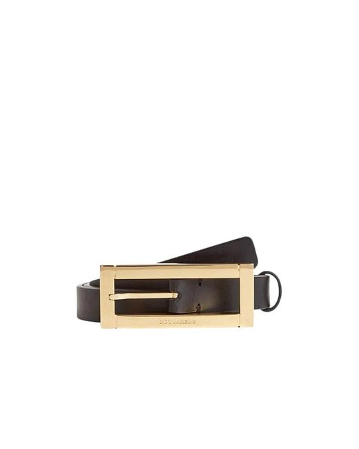 DSquared² Black Feiner Ledergürtel
